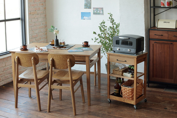 4人がけができるサイズのダイニングテーブル Rasic Dining Table 1200 送料無料 即日発送-23