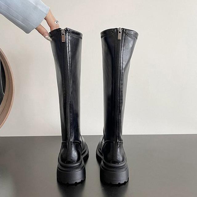 ロングブーツ 厚底ブーツ レディース 送料無料 即日発送-8