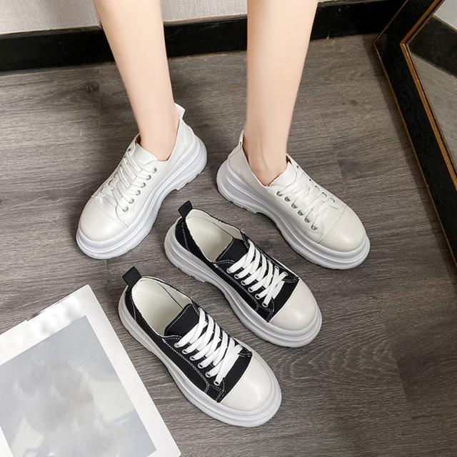 スニーカー 厚底スニーカー ローカット靴 レディース 送料無料 即日発送-2