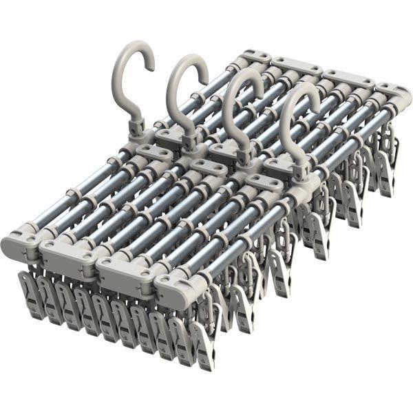 JD伸縮アルミ角ハンガーワイド60P 送料無料 即日発送-1