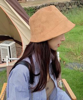 バケットハット スエード調レディース帽子 送料無料 即日発送-3