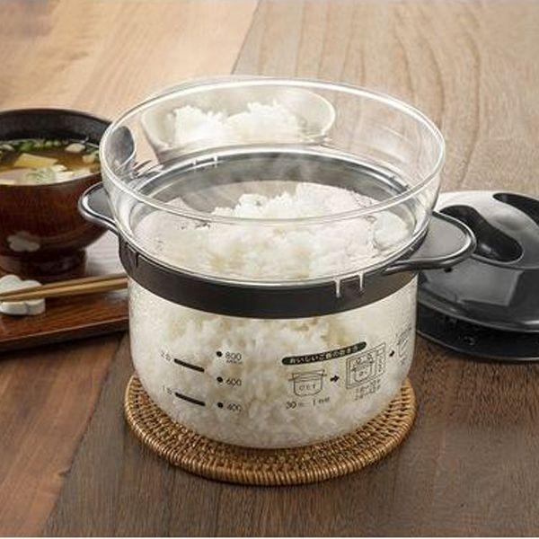 ガラスのレンジご飯釜１〜２合 2個セット 送料無料 即日発送-1