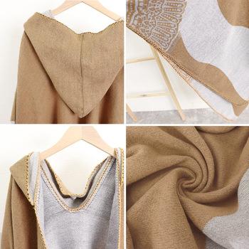 ニットマント レディース ニットマフラー 送料無料 即日発送-9