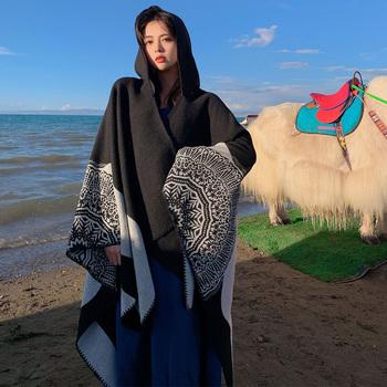 ニットマント レディース ニットマフラー 送料無料 即日発送-2