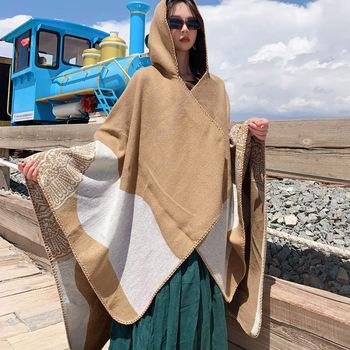 ニットマント レディース ニットマフラー 送料無料 即日発送-5