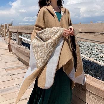 ニットマント レディース ニットマフラー 送料無料 即日発送-6