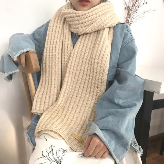 ニットマフラー ストール レディース秋冬 送料無料 即日発送-3