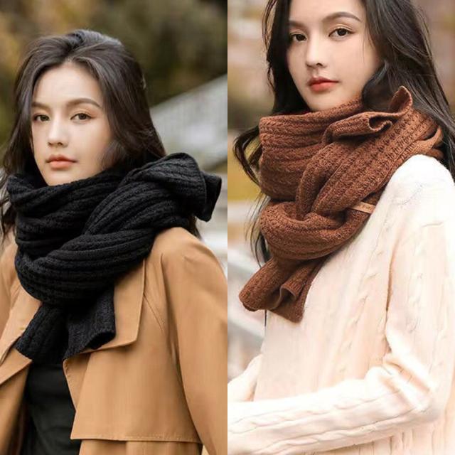 ニットマフラー ストール レディース秋冬 送料無料 即日発送-5