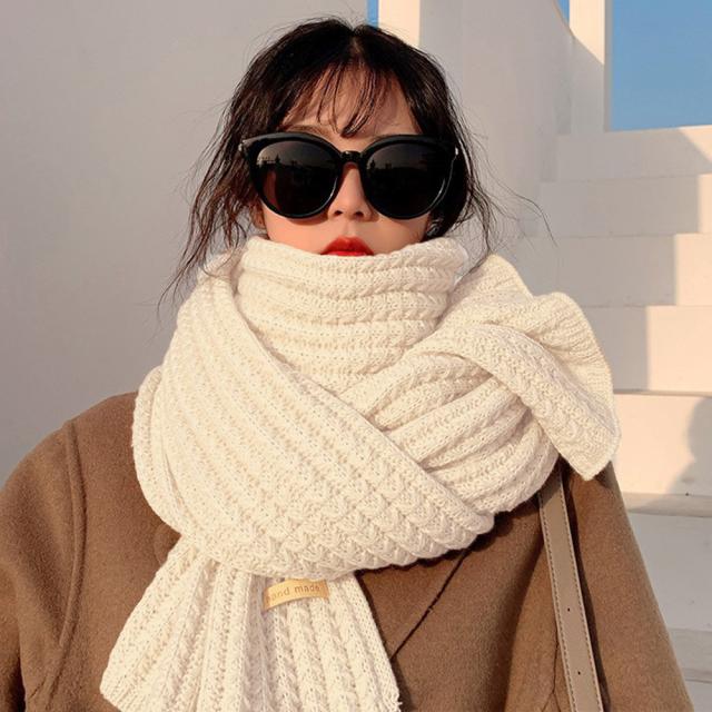 ニットマフラー ストール レディース秋冬 送料無料 即日発送-6