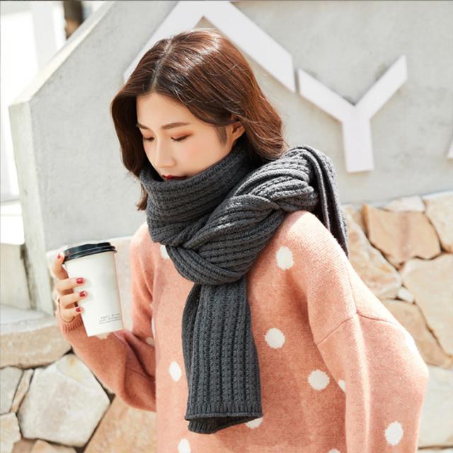 ニットマフラー ストール レディース秋冬 送料無料 即日発送-7