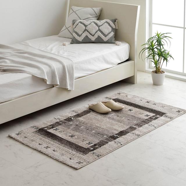 ラグ トルコ製 ウィルトン織り 約80×140cm カーペット ラグ 絨毯 長方形 ギャッベ柄 トレラ 送料無料-9