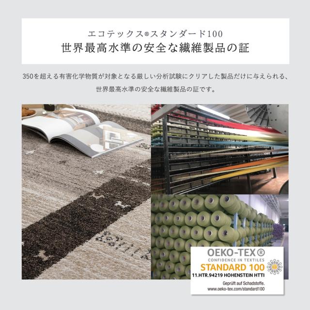 ラグ トルコ製 ウィルトン織り 約80×140cm カーペット ラグ 絨毯 長方形 ギャッベ柄 トレラ 送料無料-3