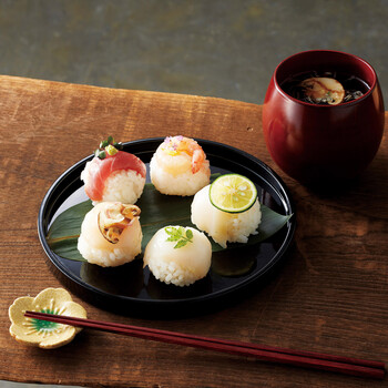 木製わっぱ丸トレイ カシュー黒塗 φ24 日本製 送料無料-2