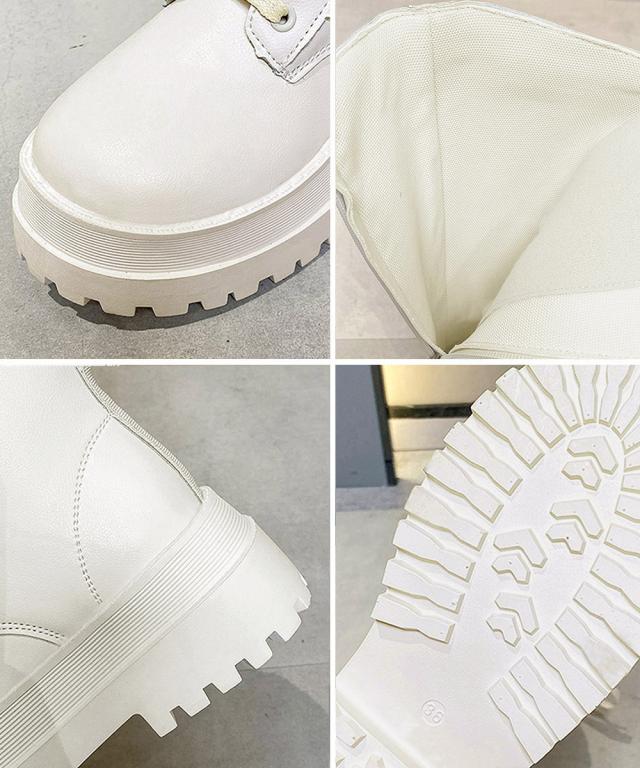 ロングブーツ レディース レースアップ靴 送料無料 即日発送-3