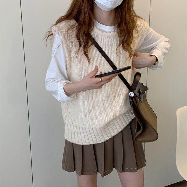 ニットベスト レディース ニットジレ 送料無料 即日発送-2