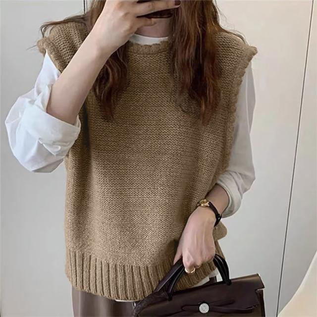 ニットベスト レディース ニットジレ 送料無料 即日発送-4