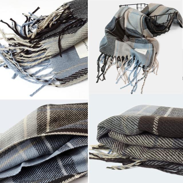 大判マフラー チェック柄 秋冬レディース SK18335067-2030 送料無料 即日発送-2