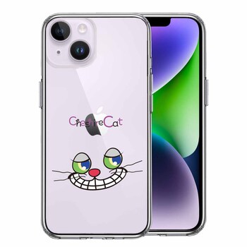 iPhone14Plus ケース クリアアリス CAT チェシャ猫 2 スマホケース 側面ソフト 背面ハード ハイブリッド 送料無料-0