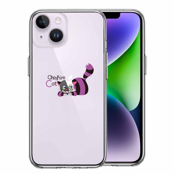 iPhone14Plus ケース クリアアリス CAT チェシャ猫 1 スマホケース 側面ソフト 背面ハード ハイブリッド 送料無料-0