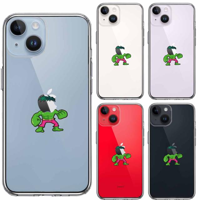iPhone14Plus ケース クリア映画パロディ 超人 スマホケース 側面ソフト 背面ハード ハイブリッド 送料無料-1