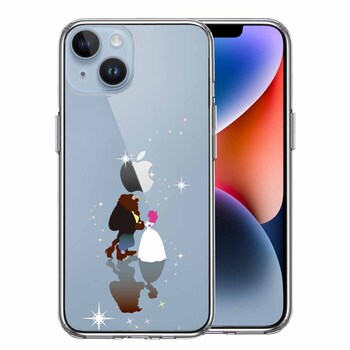 iPhone14Plus ケース クリアジャケット 美女と野獣 スマホケース 側面ソフト 背面ハード ハイブリッド 送料無料-0