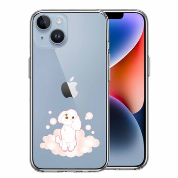 iPhone14Plus ケース クリアプードル 泡 スマホケース 側面ソフト 背面ハード ハイブリッド 送料無料-0