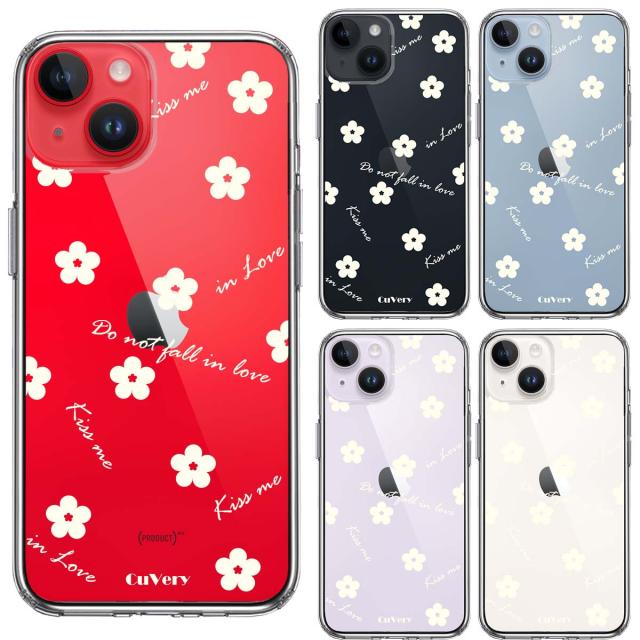 iPhone14Plus ケース クリアフラワー ライトイエロー スマホケース 側面ソフト 背面ハード ハイブリッド 送料無料-1