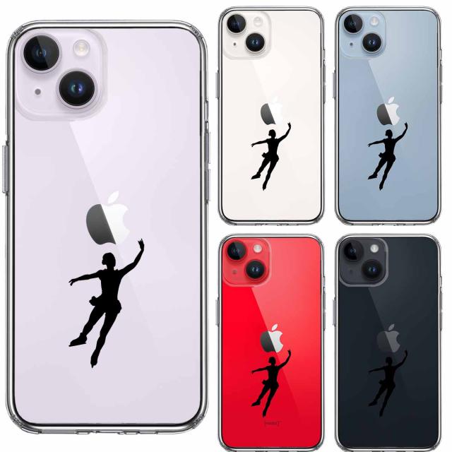 iPhone14Plus ケース クリアフィギアスケート 女子 スマホケース 側面ソフト 背面ハード ハイブリッド 送料無料-1