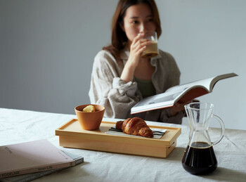 和食器 檜 長手弁当 三ツ仕切 ノンスリップ蓋付 送料無料-4