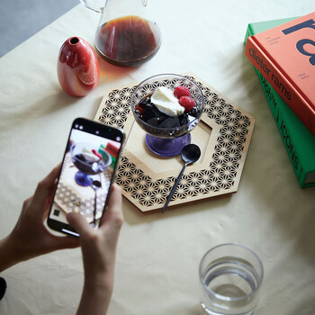 ひのき細密 プレート 六角 麻の葉 正角 胡麻 丸 七宝 送料無料-7