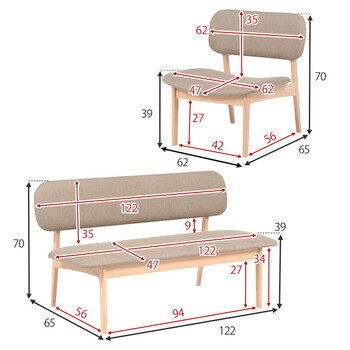 ダイニング4点セットMI-8632NABE-4S 送料無料-19