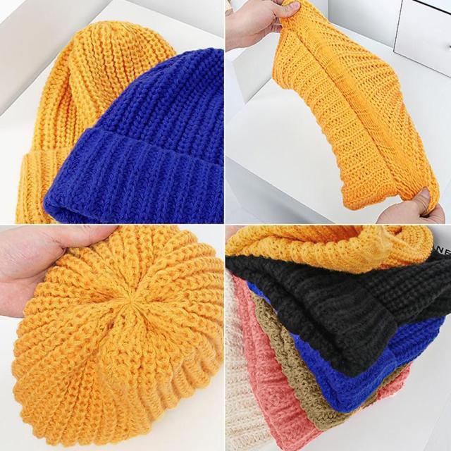 ニット帽 レディース 秋冬ニットキャップ 送料無料 即日発送-2