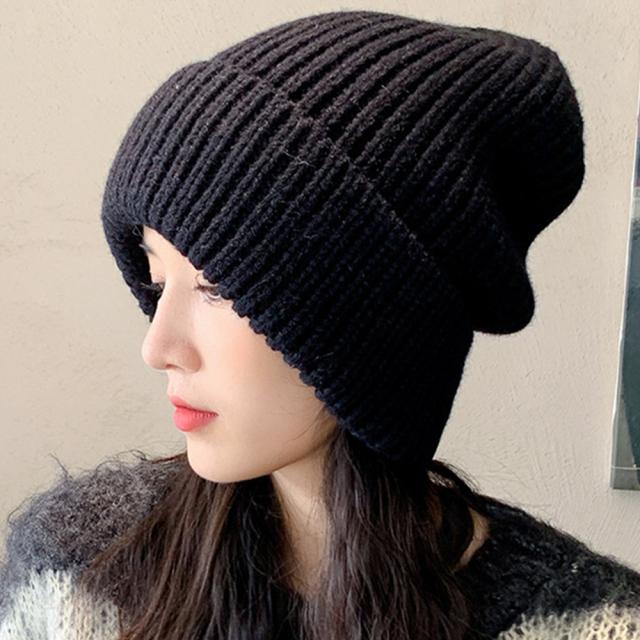 ニット帽 レディース 秋冬ニットキャップ 送料無料 即日発送-4
