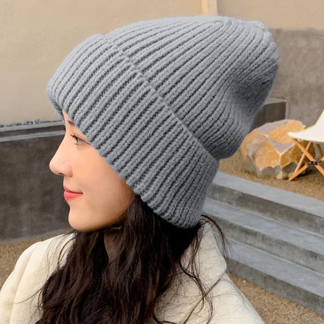 ニット帽 レディース 秋冬ニットキャップ 送料無料 即日発送-7
