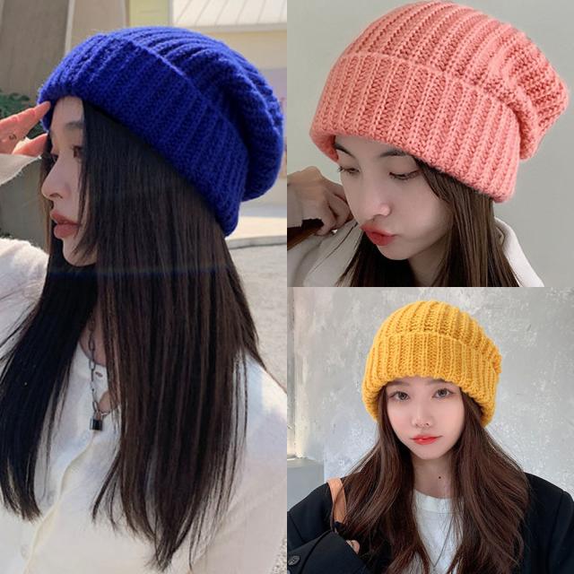 ニット帽 レディース 秋冬ニットキャップ 送料無料 即日発送-8
