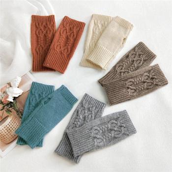 アームウォーマー ケーブルニットグローブ 送料無料 即日発送-2