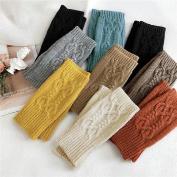 アームウォーマー ケーブルニットグローブ 送料無料 即日発送-6