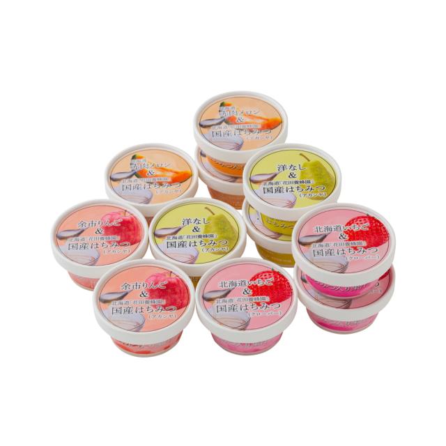 花田養蜂園＆北海道産フルーツ アイス 4種 計11個 FD4450206-3262 送料無料-2