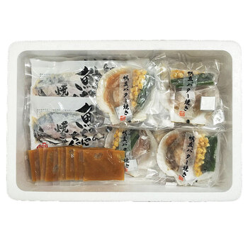 北海道 鮭のちゃんちゃん焼きと帆立バター焼き C切身80g×5枚 帆立バター焼き ギフト対応可 送料無料-1