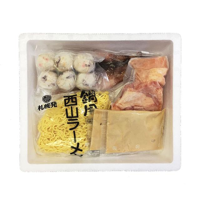 北海道 鶏白湯鍋 C鶏もも肉100g いか つみれ 生ラーメン たれ ギフト対応可 送料無料-1