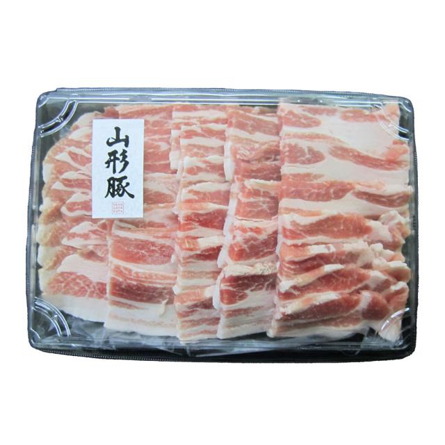 山形県食肉公社認定 山形豚 バラ焼肉 600g ギフト対応可 送料無料-3