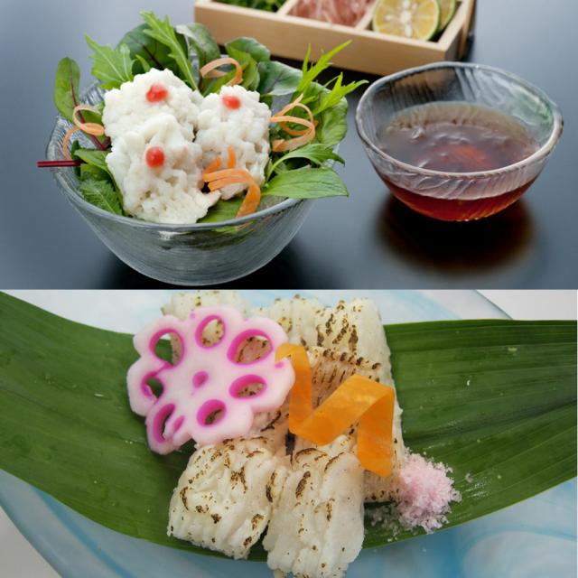 徳島 吟月 天然はも湯引きと炙り詰合せ 送料無料-1