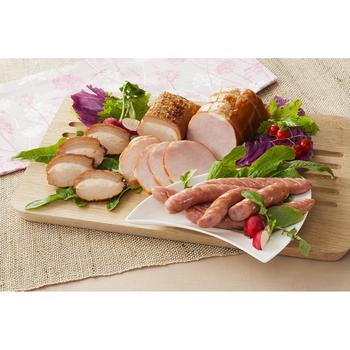 三重 伊賀上野の里 つるし焼豚＆ロースハム＆ウインナー詰合せ 焼豚170g ロースハム250g ウインナー150g ギフト対応可 送料無料-1