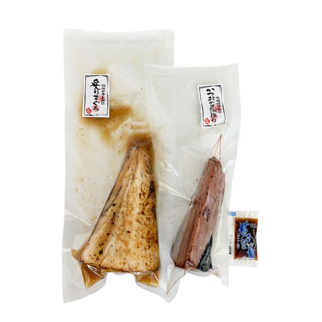 静岡 炙りまぐろ鰹詰合せ ギフト対応可 送料無料-1