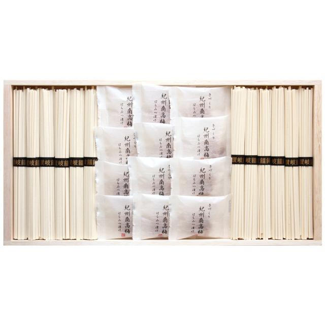 紀州南高梅はちみつ漬け 12個 讃岐うどん 50ｇ×12束 詰合せ ギフト対応可 送料無料-3