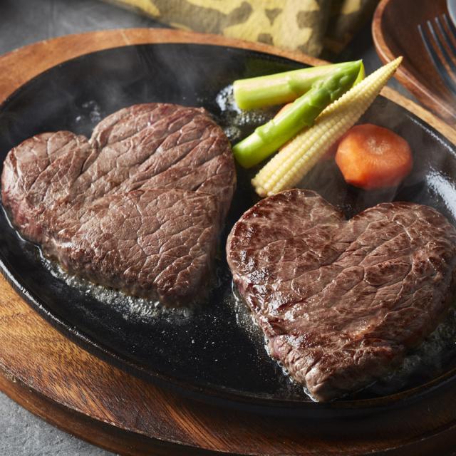 国産牛 ハート形ステーキ 送料無料-3