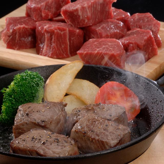 長野 信州アルプス牛サイコロステーキ ギフト対応可 送料無料-3