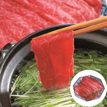 長野 信州和牛 すきしゃぶ用 モモ 600g 送料無料-0