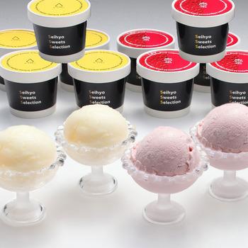 新潟ル レクチエシャーベット＆越後姫アイスクリーム詰合せ FD38500111-7883 送料無料-1