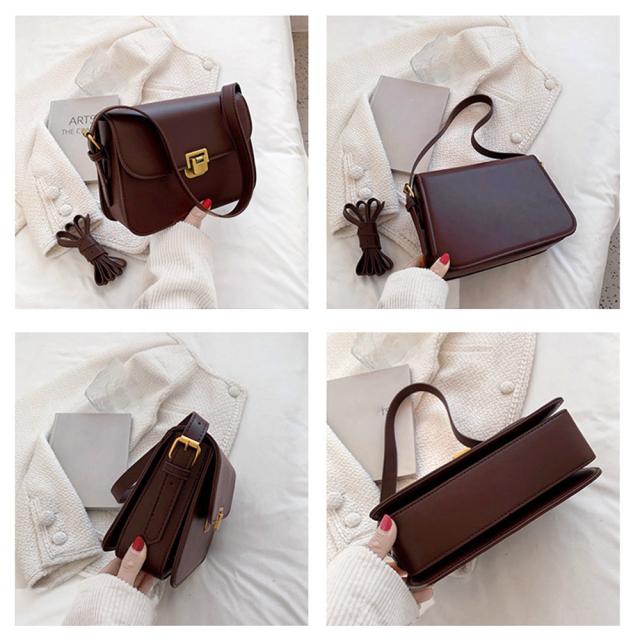 ショルダーバッグ ミニスクエアショルダーバッグ コンパクト 送料無料 即日発送-2